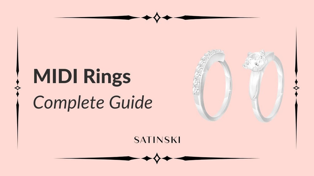 Stacked midi rings on fingers – elegant knuckle rings styled with stacking bands, showing how to wear midi rings above the knuckle.