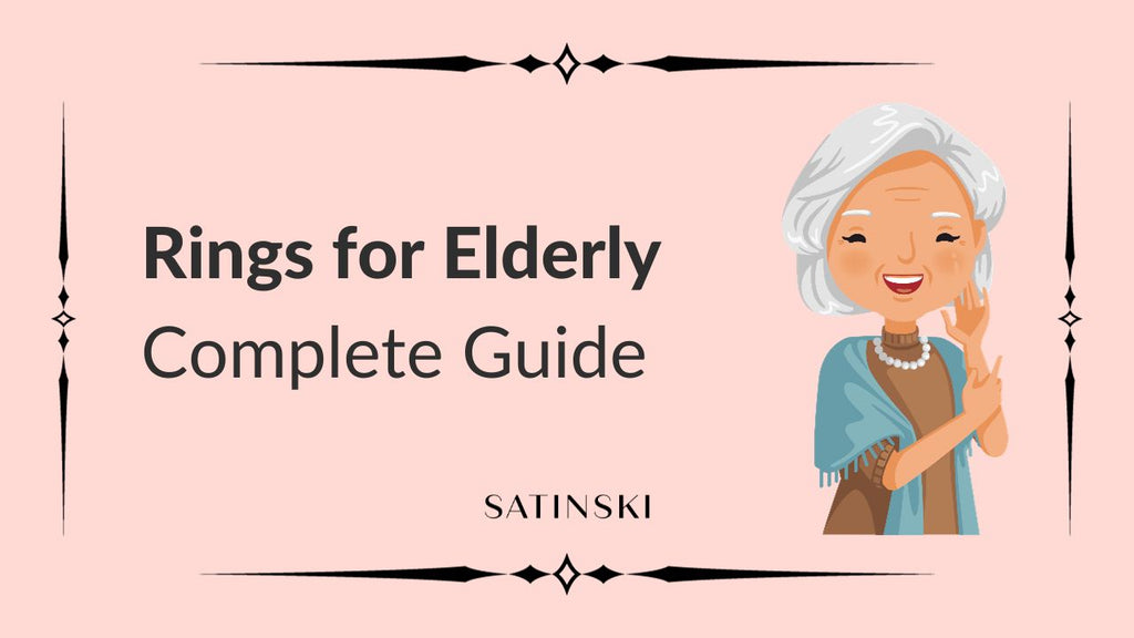 Elegant adjustable ring for elderly women – Satinski Allring, comfortable jewelry for arthritis and swollen fingers