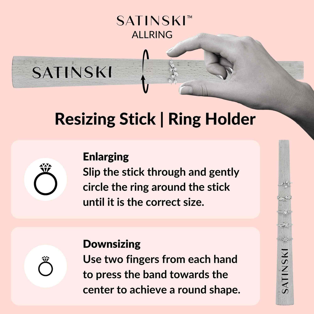 Adjustable Sterling Silver Twist Ring – Open Crossover Band for Women by Satinski