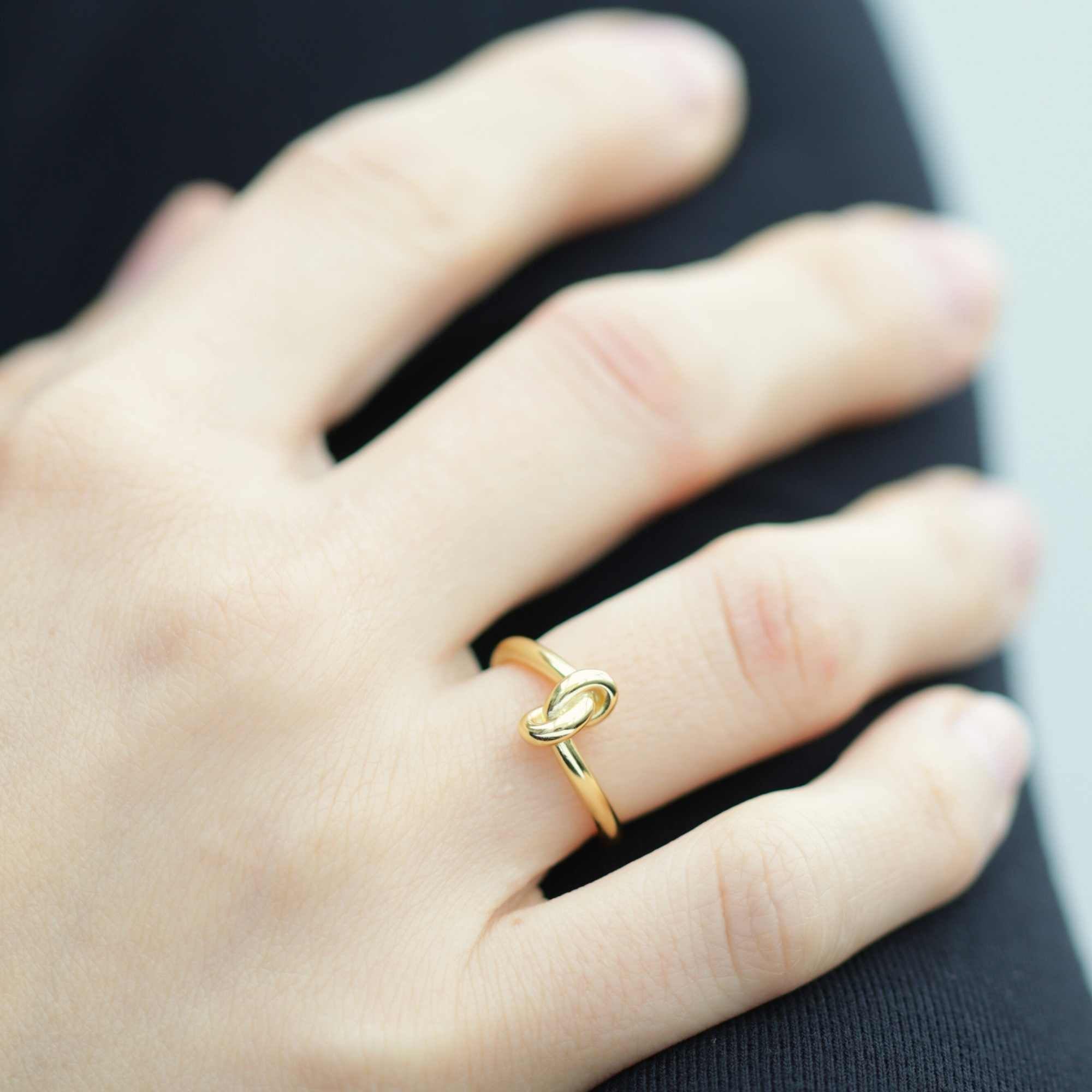 Eternal Knot Rings Collection Intricate Knot Jewelry in Gold