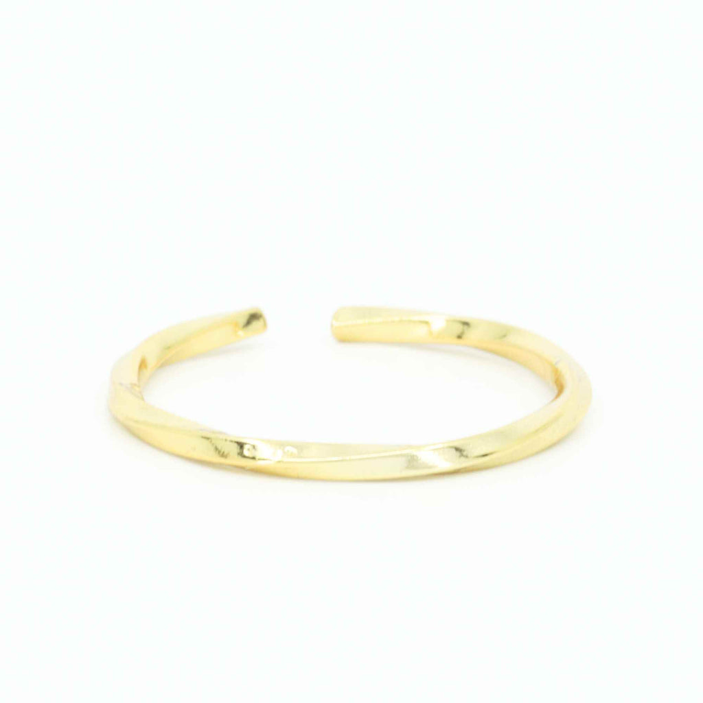 Dainty Open Sterling Silver Ring Resizable Band by Satinski