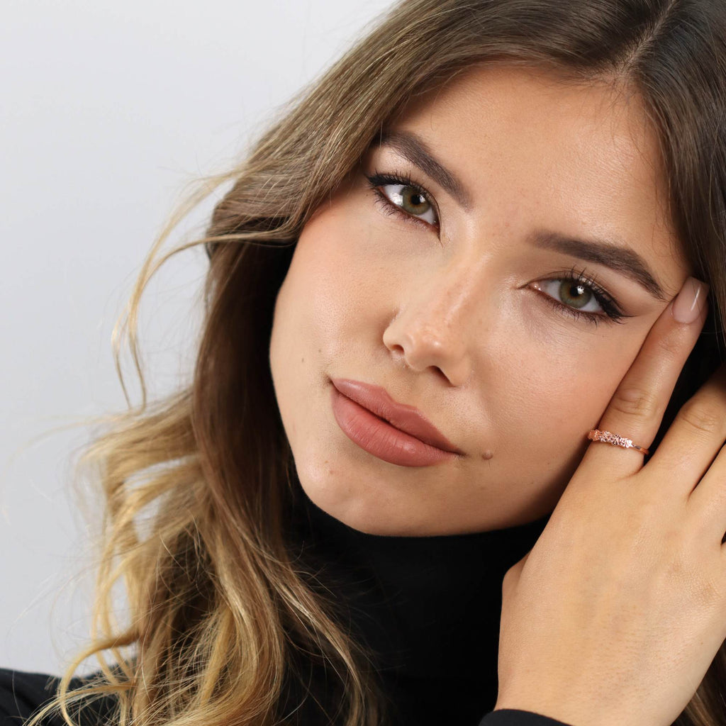 Gold Adjustable Blossom Flower Ring | Resizable Allring by Satinski