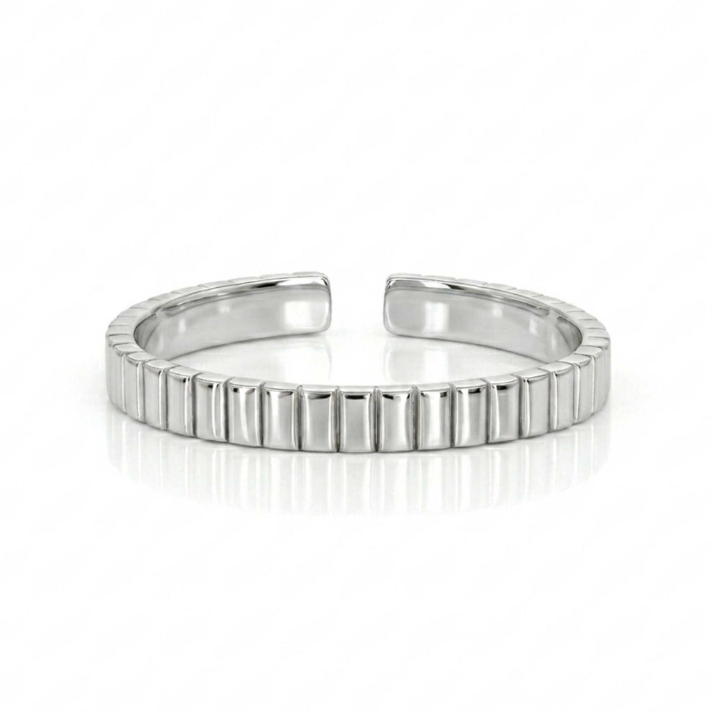 Rectangle Bar Open Dainty Resizable ring by Satinski