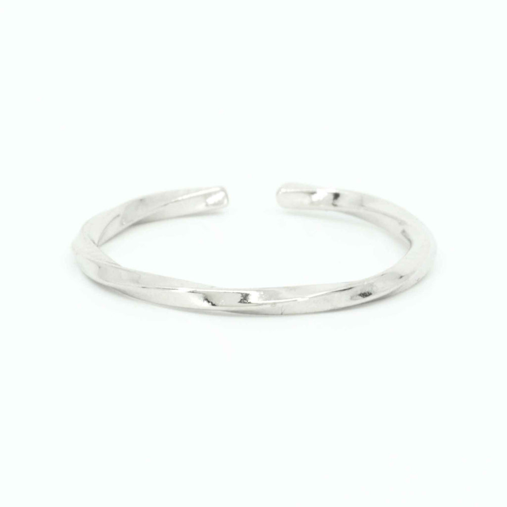 Tiny Thin Open Adjustable Dainty Ring - Resizable Gold and Silver Band by Satinski