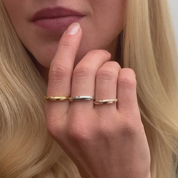 Allring Resizable Stacking Ring for Women Adjustable Wedding Band