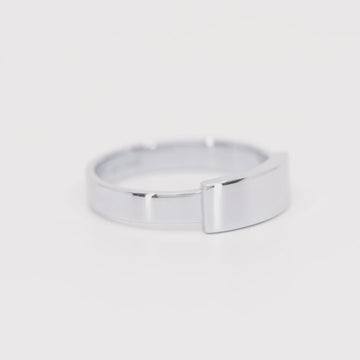 Men's Adjustable Ring - Silver Resizable Wedding Band