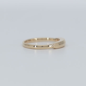 Allring Edge Resizable Stacking Ring for Women Adjustable Wedding Band