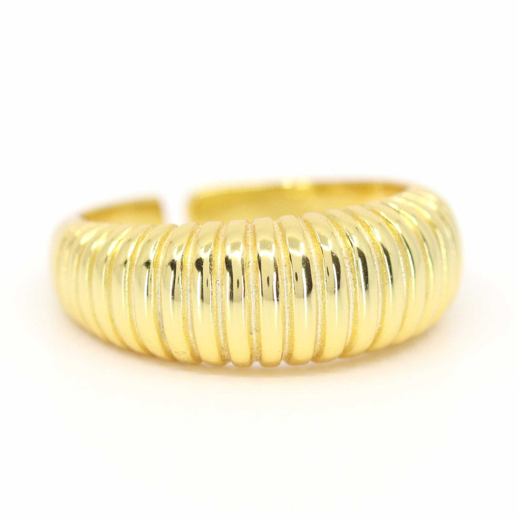 Croissant Dome Resizable ring by Satinski