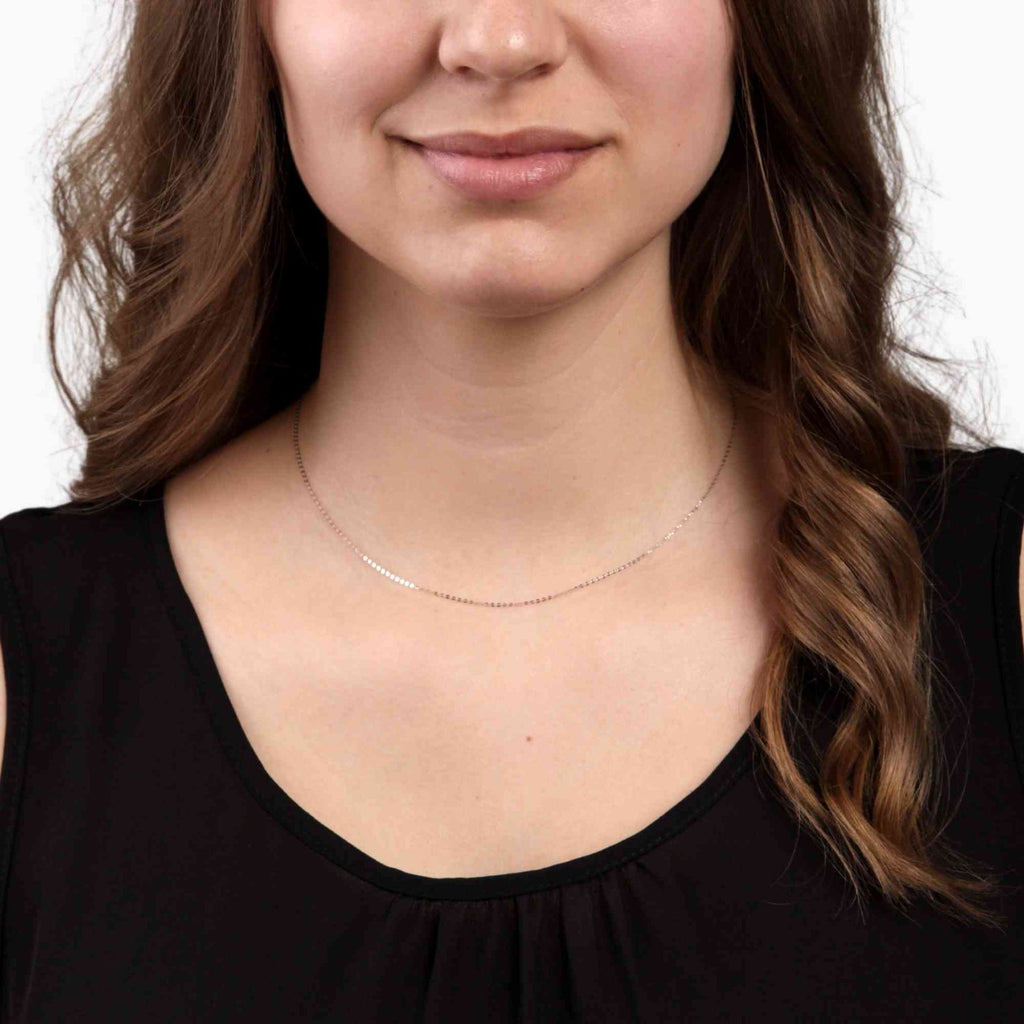 Satinski 14K gold simple chain classic necklace