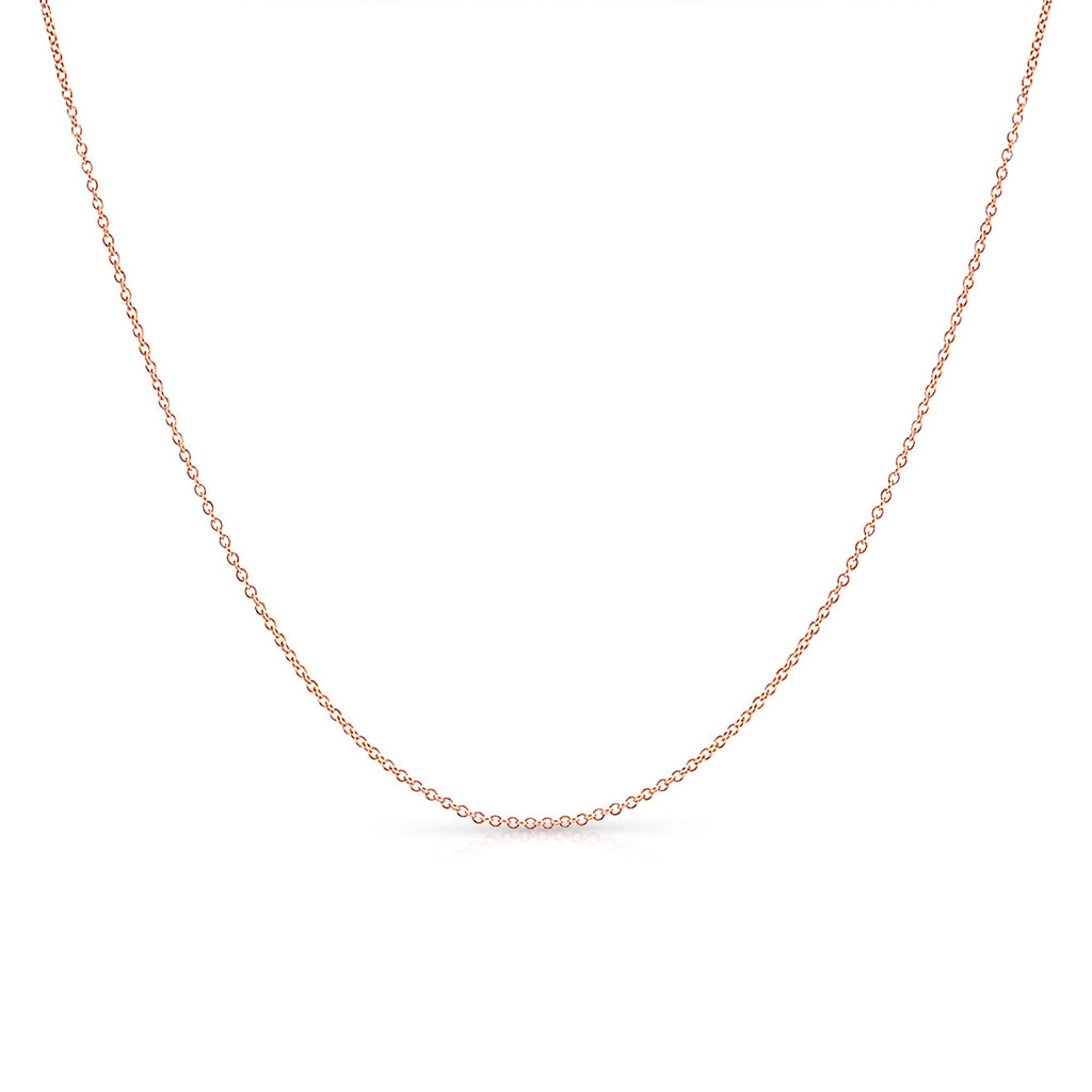 Satinski 14K gold simple chain classic necklace
