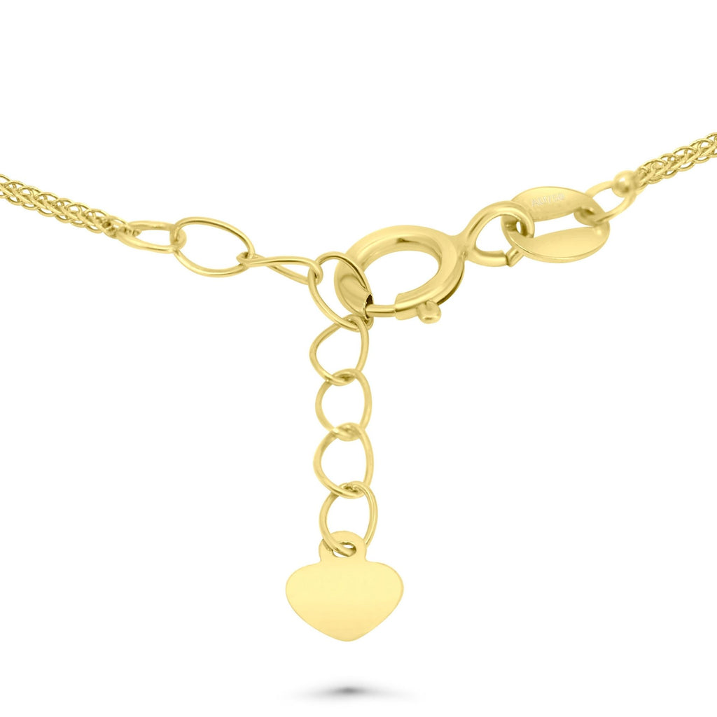 Satinski flower organic 18K gold chain bracelet