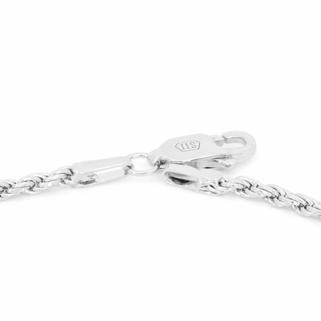 Satinski italian silver gold-plated rope chain bracelet