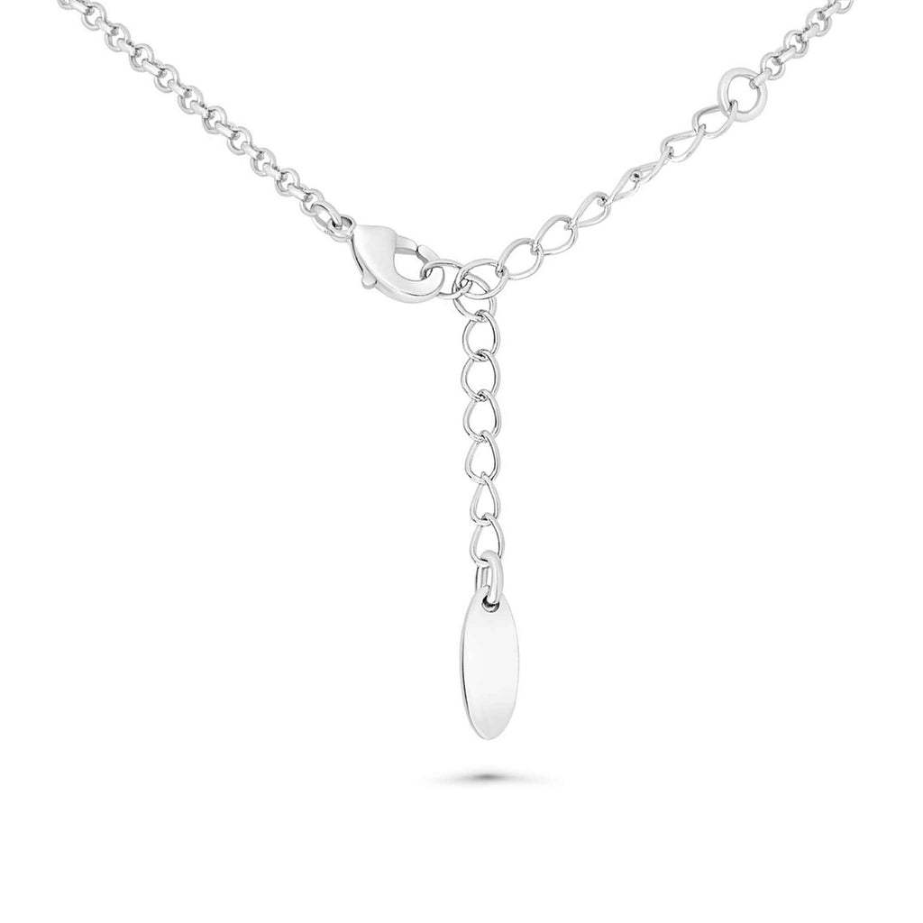 Satinski red rose flower pendant necklace embellished with Swarovski crystals