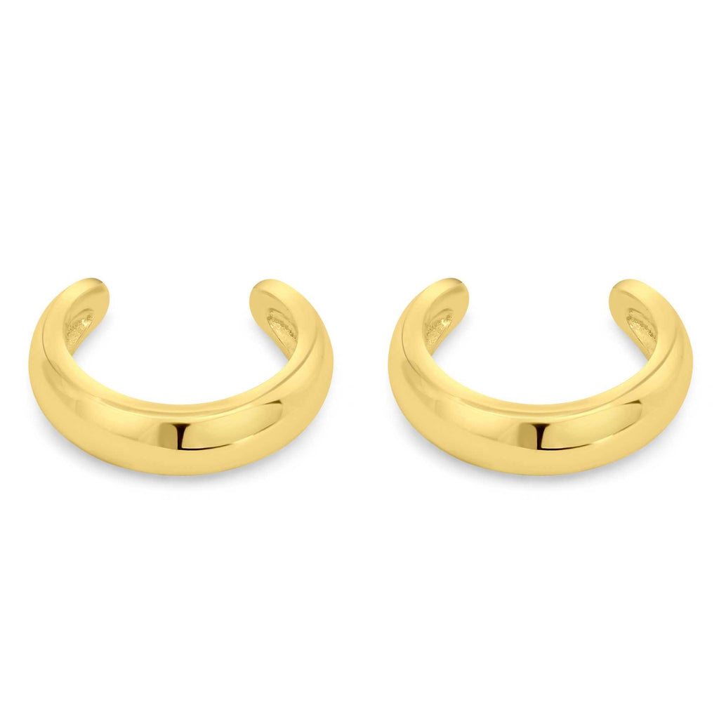 Satinski gold-plated silver huggie earrings