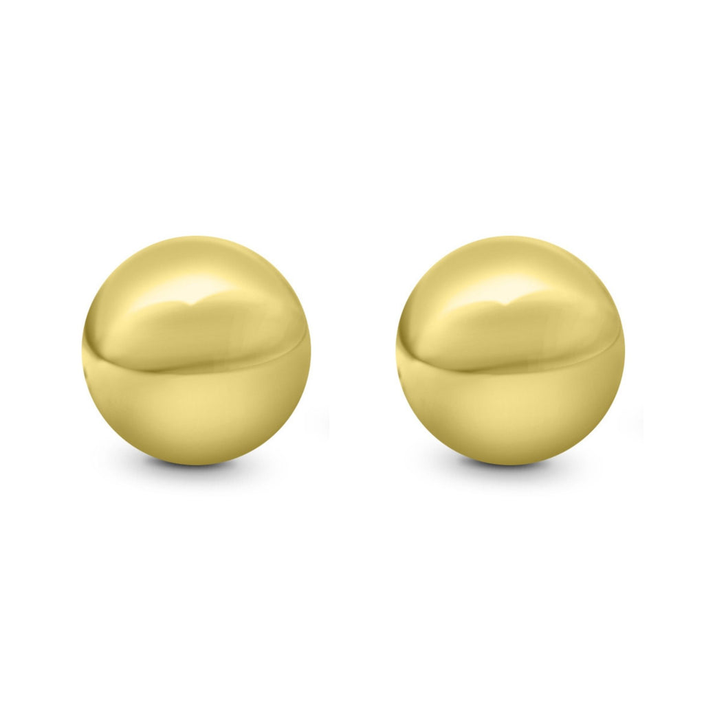 Satinski 18K gold simple ball stud earrings
