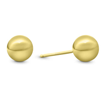 Satinski 18K gold simple ball stud earrings