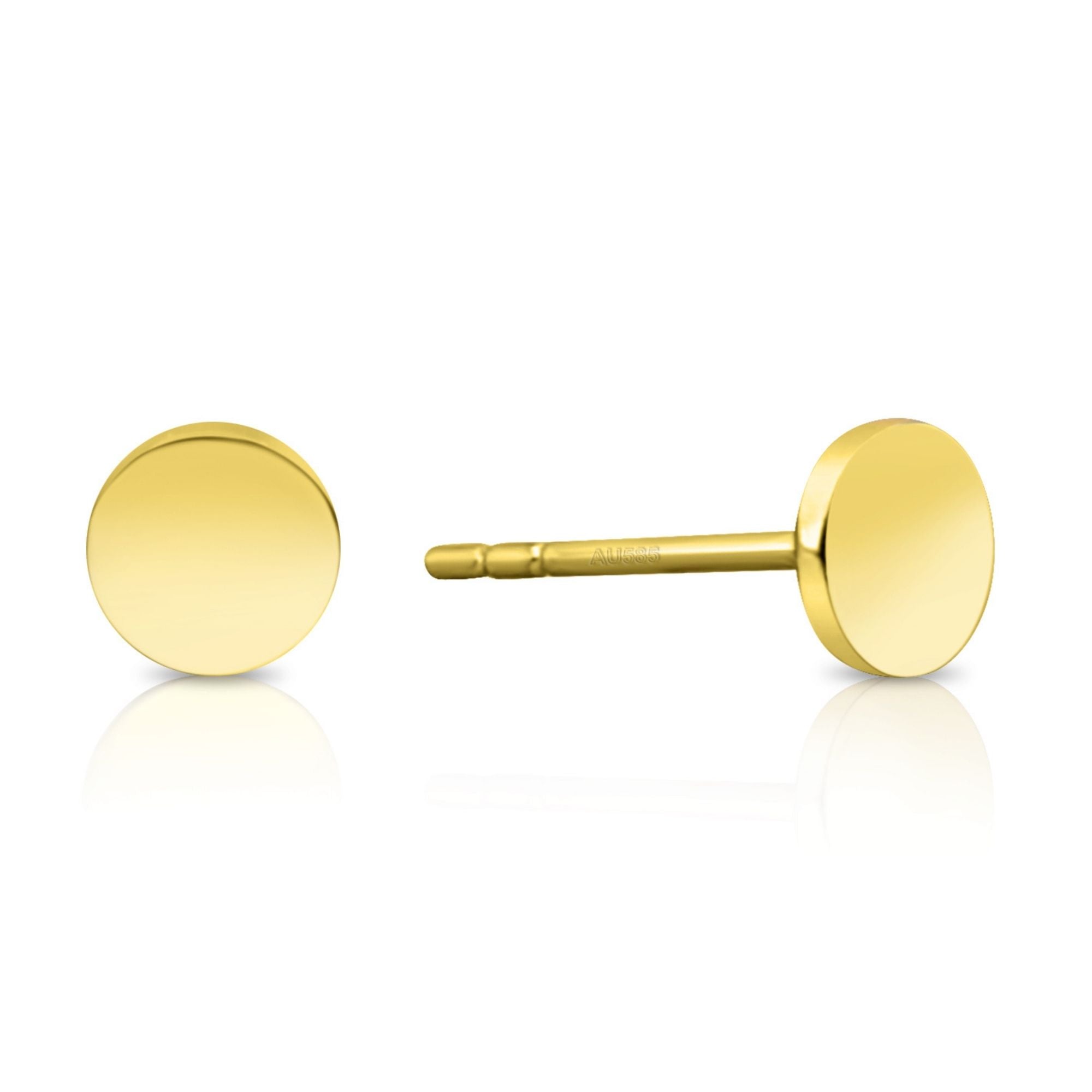 Circle Earrings, Gold Titanium Earring, Tiny Dot Studs, Dainty Round Stud,  Rose Gold Minimalist, Titanium Oorbellen, Hypoallergenic - Etsy | Titanium  earrings, Tiny stud earrings, Small earrings studs