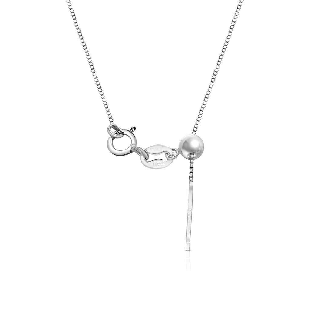 Satinski silver solitaire cloverleaf crystal pave flower pendant necklace