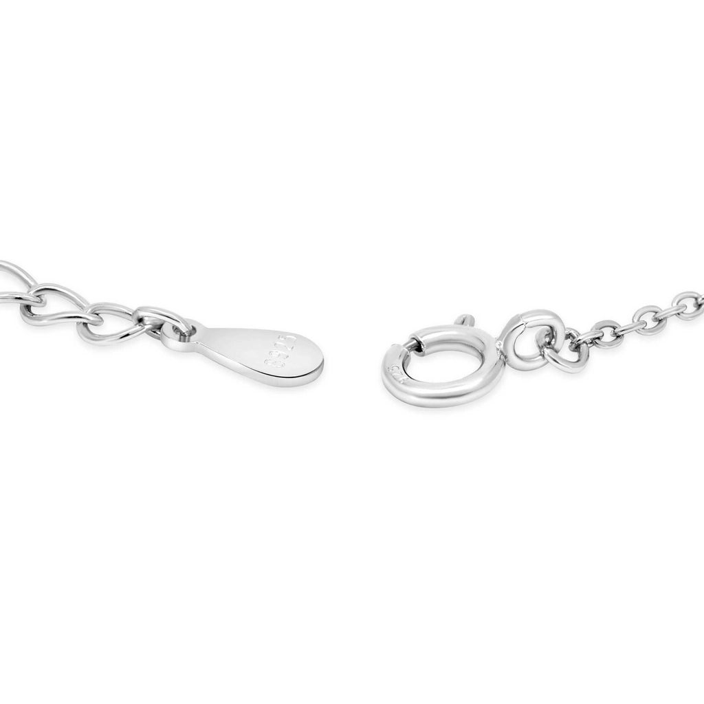 Satinski silver crystal bar bracelet