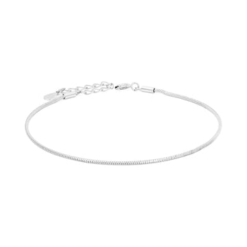 Satinski silver snake chain dainty bracelet
