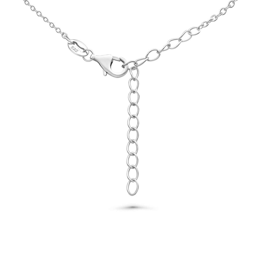 Satinski silver rose gold-plated eleven stars necklace