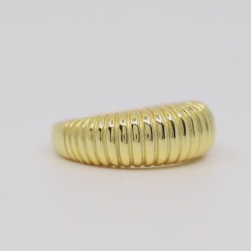 Croissant Dome Resizable ring by Satinski